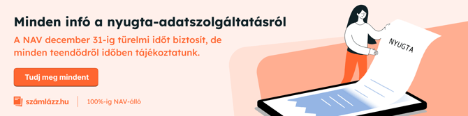 Nyugta-adatszolgáltatási tájékoztató a NAV december 31-ig tartó türelmi idejéről, kattints a részletekért