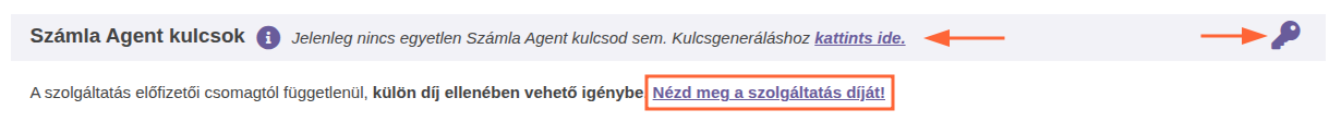 Számla Agent kulcs_