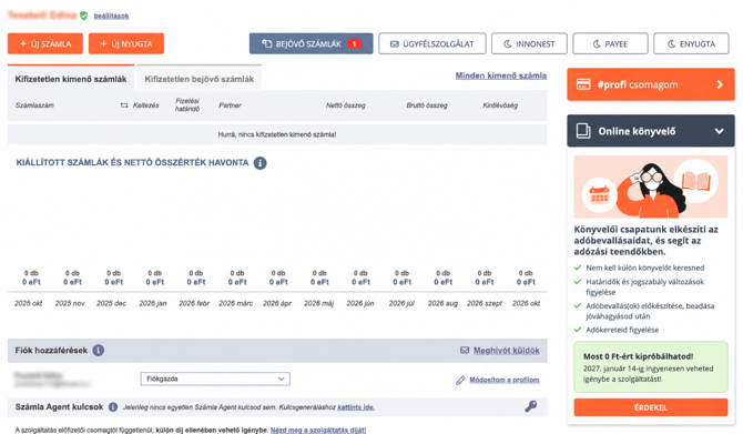 Hogyan kezdheted el használni az Online könyvelőt?